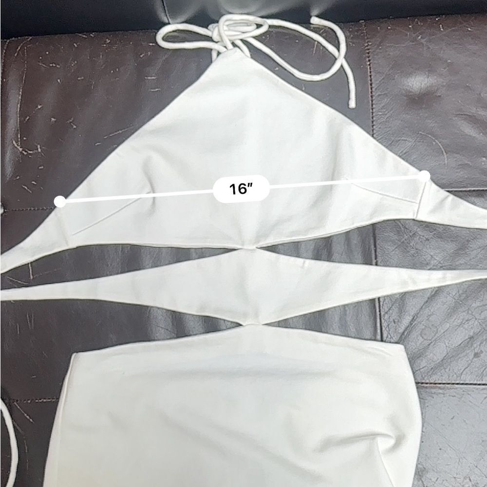 Revolve Hours Silvana Midi Dress in White Size Small - Picture 8 of 10